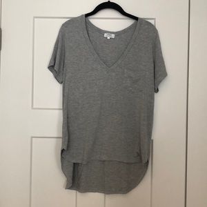 Piko grey v-neck T-shirt